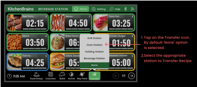 TT-700 Timer Transfer Screen