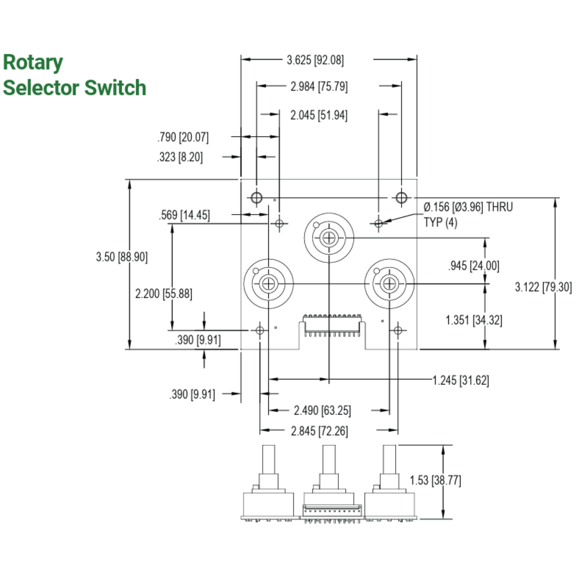 RS-212 Rotary Selector Switch Schematic